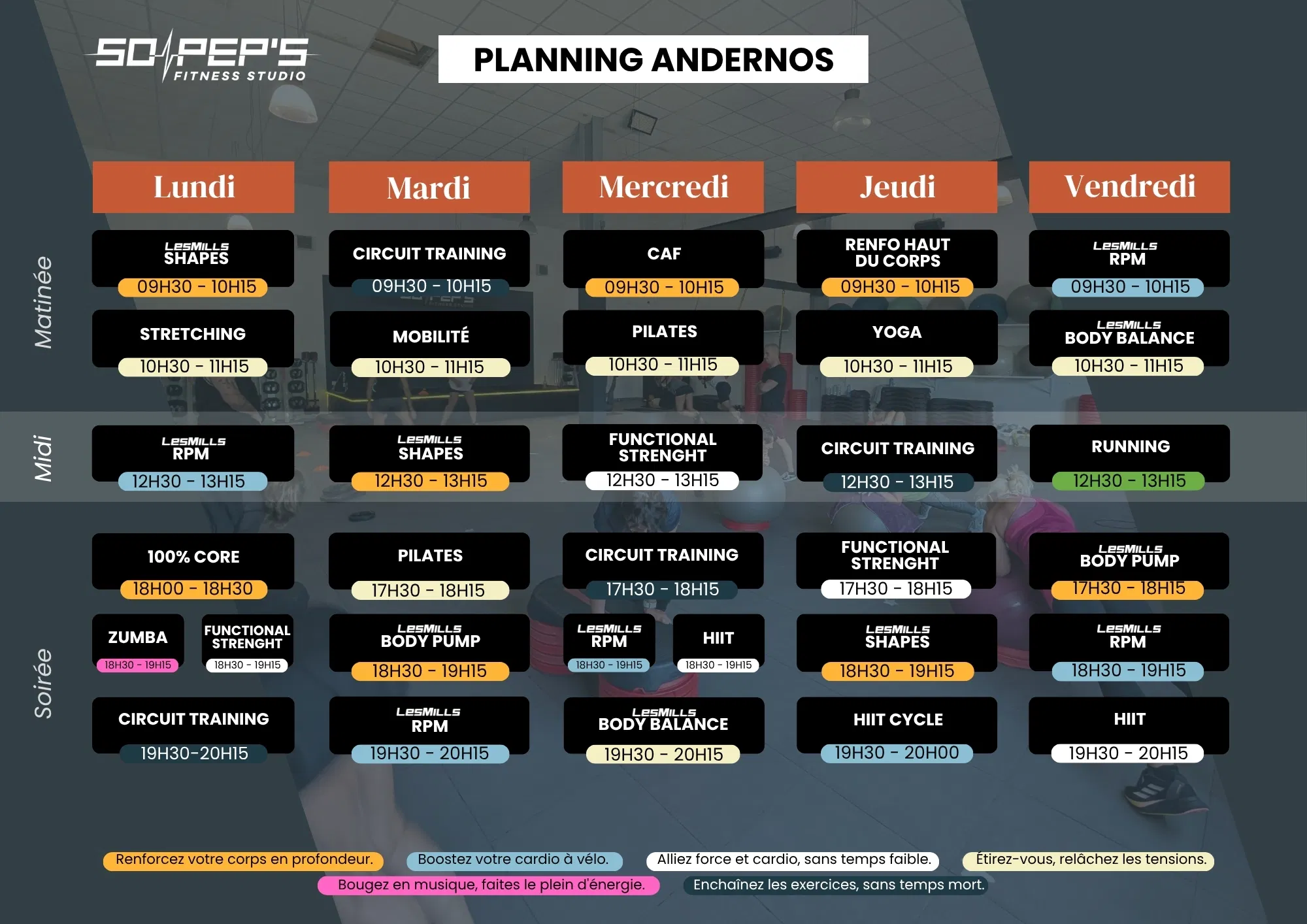 Planning rentrée 2026 Andernos